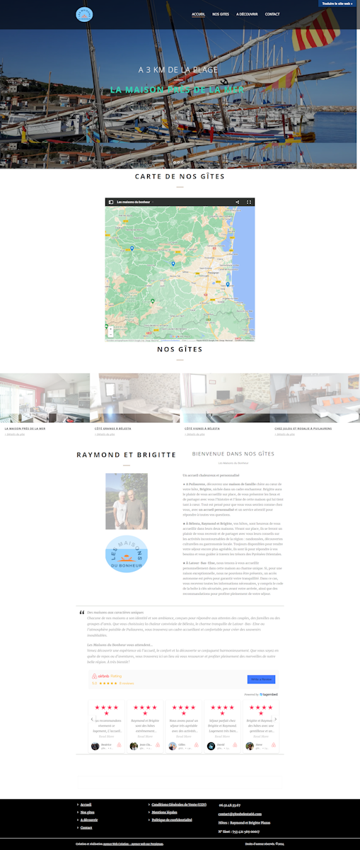 Exemple de site internet réalisé à Perpignan